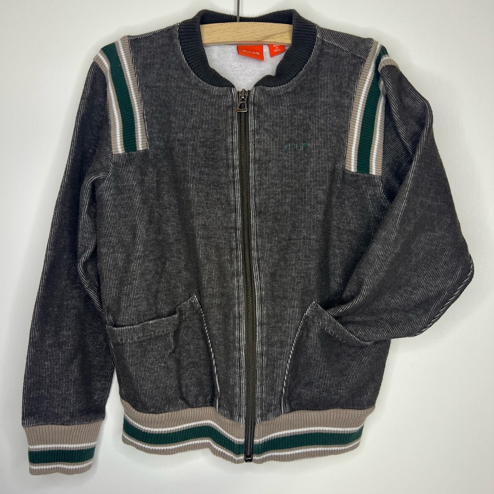 BOSS Gray Bomber sweater/jacket